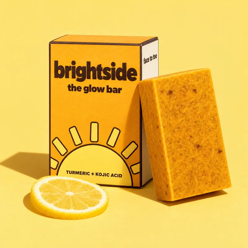The Glow Bar leaning on its brightside box