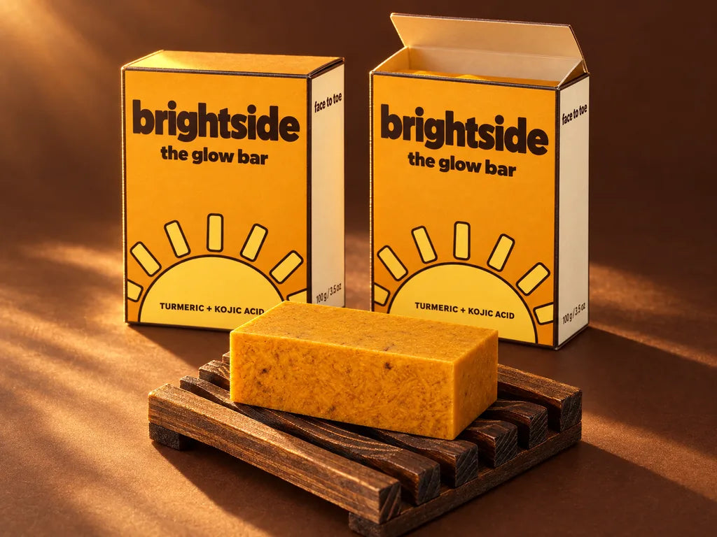 Two boxed Glow Bars with the wooden bar dish